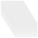 LOYELEYプラスチックカード10枚入長86mmx幅54mmx厚さ0.8mmPVCカード白無地カード硬質ケースインクジェットプリンタ対応