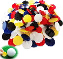 ADHEREゴルフマーカー50個入プラスチック製ゴルフボールポジションマーカー25MMフラットゴルフマーカーアクセサリー各種色混合(50)