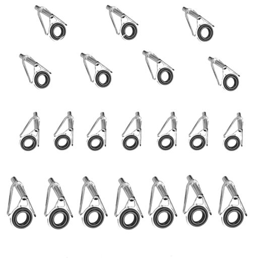 YFFSFDCトップガイドロッドガイドステレンス釣り竿穂先交換修理キットパイプサイズ0.9mm、1.2mm、1.4mm..