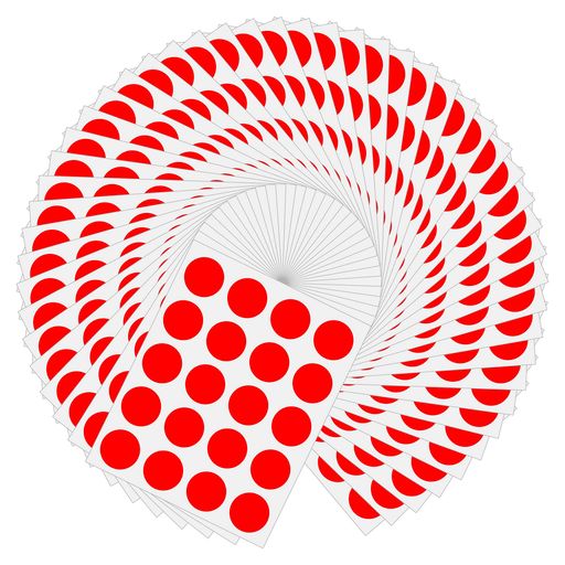 Hybskカラーラベル丸型1000片入り丸シール20mm50シート10色ラベル書類袋のオフィス用品オフィス用丸シ..