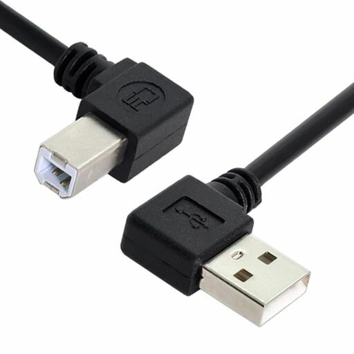 Cable - chenyang左角度USB2.0Aオス-Bオス直角90度ケーブル50cmプリンタースキャナーディスク用