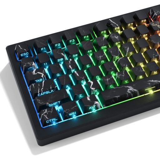 キーボードキーキャップPBT131キー大理石キーキャップ75%サイドプリントキーキャップ染料サブチェリープロファイルカスタムキーキャップメカニカルキーボード用ダブルショットマーブル… キーボードキーキャップPBT131キー大理石キーキャップ75%サイドプリントキーキャップ染料サブチェリープロファイルカスタムキーキャップメカニカルキーボード用ダブルショットマーブル…