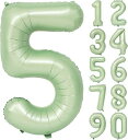 グリーンナンバーバルーン数字5オリーブグリーン風船グリーンバルーン数字バルーン大きい誕生日卒業入学飾り付け風船40インチ(5グリーン)