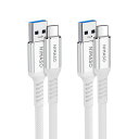 NIMASOUSBTYPECケーブルUSB-C&USB-A3.0タイプCケーブルIPHONE16/15シリーズ対応XPERIA/GALAXY/LG/IPADPRO/MACBOOKその他ANDROID(2)