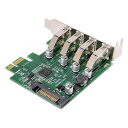 Buerjiaロープロファイル4ポートPCI-E-USB3.0HUBPCIExpress拡張カードアダプター5GbpsUSB1.1/2.0/3.0オペレーティングシステム