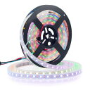 BTF-LIGHTINGWS2812BLEDテープライト5050SMDRGBIC合金ワイヤー5M60LEDS/M300LEDS個別にアドレス指定可能切断可能プロ...