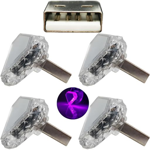 USBナイトライト、CTRICALVERUSB-Triangle(タッチ)ピンク(4個)5V/1Aミニ便利な雰囲気ライト、PCシェル..