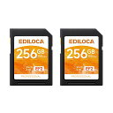 EDILOCAEF2【2枚セット】256GBSDカードUHS-ICLASS10U3V30高速最大読取速度100MB/S最大書込速度90MB/Sメモリカード4K/...