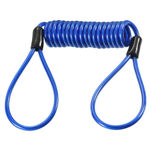 MMETERXITYディスクロック安全な鋼のケーブルプラスチック被覆スプリングリマインダーワイヤー盗難防止..