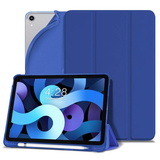 DANYCASE iPad Air 5/ 4 ケース 2022/2020 iPad Air 第5世代/ 4世代 ケース、 三つ折スタンド オートスリープ/ウェイク ペンシル収納 ワイヤレス充電に対応 軽量 薄型 2022/2020発売のiPad Air