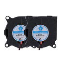 ANMBEST 2点 DC 5V 0.28A 4020サイレントブラシレスブロワーラジアル冷却ファン2ピンブラシレス4CMファンコンピューターケース3Dプリンター部品用40MMX 40MM X 20MM(2)