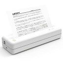 HPRTMT810A4モバイルプリンターサーマルモノクロポータブルプリンタ小型プリンターコンパクトスマホ印刷ビジネスホーム家庭用アウトドア出張感熱紙付き(ホワイト)