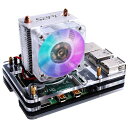 GEEEKPI RASPBERRY PI 4ファン、CPU冷却ファン付きRASPBERRY PI 4ケース、RASPBERRY PIヒートシンクRASPBERRY PIファンRASPBERRY PI 4モデルB用RASPBERRY PIケース(2)