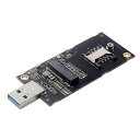 NFHKNGFFM.2KEY-BWWAN-USB3.0アダプターライザーカードSIMスロット付き3G/4G/5GLTEワイヤレスモジュールモデムカード用NF-EP-026(2)