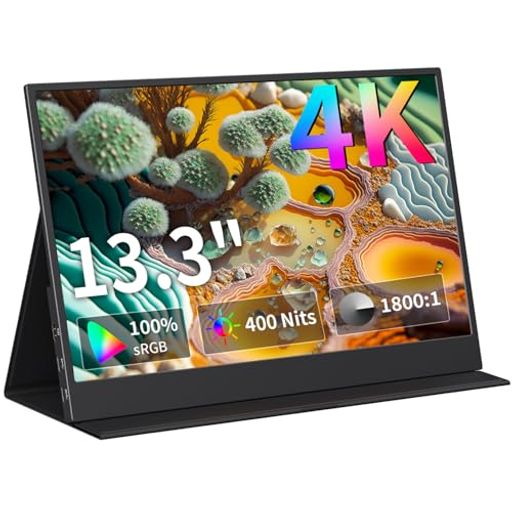 KEEPTIMEモバイルモニター13.3インチ4Kモバイルディスプレイ3840X2160PUHD100%SRGB広色域高輝度400NITS薄型軽量VESA対応保護カバー付きUSBTYPE-CミニHDMI KEEPTIMEモバイルモニター13.3インチ4Kモバイルディスプレイ3840X2160PUHD100%SRGB広色域高輝度400NITS薄型軽量VESA対応保護カバー付きUSBTYPE-CミニHDMI