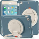IPADMINI3ケースMINI2ケースMINI1ケースリング付き衝撃吸収軽い頑丈360°回転スタンド多方向ハンドル付ミニ3ミニ2カバー落下防止キズ防止キッズIPADMINI第3世代第2世代第1世代(2)