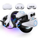 QUEST3/3S/QUEST2用ヘッドストラップダブルノブ調整式快適フィットVRヘッドセット用360度目幅調節高速充電対応7500MAH大容量バッテリー内蔵長...