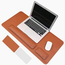 NINAINAI新型PUレレムラムマウスパッドゲーミングアニメ滑り止め防水両面マウスマット(ブラウン長さ800x幅400mm)