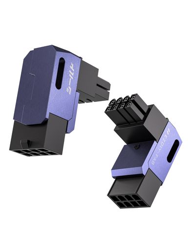 EZDIY-FABシールドシリーズ8ピン変換PCIeGPU電源アダプター、PCIExpress用電源変換アダプタ8ピン90度角..