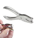 EsiFare穴あけパンチ1穴穴径6mm金属ペーパーパンチ紙収納便利製本手持ち事務用具パンチ小さい丸穴