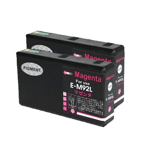 LCLエプソン用ICM92L(2パックマゼンタ)増量顔料互換インクカートリッジ対応機種:PX-M840FPX-M84C8PX-M84CC8PX-M84CHC8PX-M84FC6PX-M84FZC6PX-M84HC8