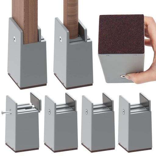 GAGUIUPテーブル脚継ぎ足し高さ10cm4個セット高さ調整継ぎ脚こたつ継ぎ足机たかさ調節直径0~5.4cm調節可能ベージュ