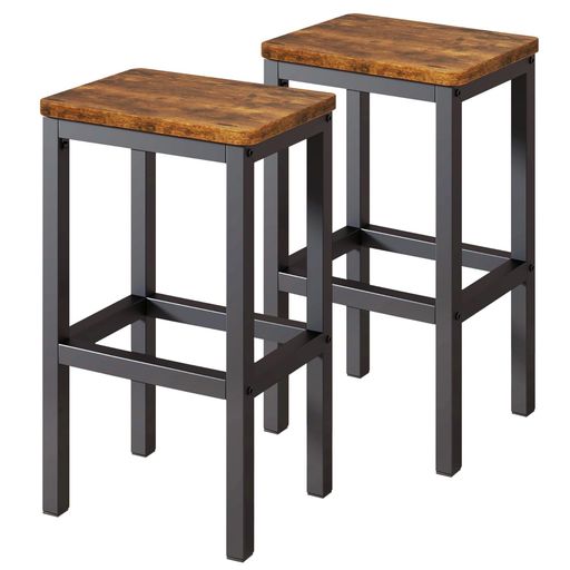【シンプルなデザイン】40x30x66cm。キッチンに最適な高さの長方形バースツールです。 シンプルなデザインなので、ご家庭、レストラン、ビストロ、カフェなどにも合います。 フットレストはより快適です。 【頑丈で耐久性】高品質の高耐久パウダーコーティングスチールとMDFボードで作られています。 シート荷重は260ポンドまで。 このハイスツールには、全体的な安定性を保つための調節可能な4本の脚と、床を保護するための傷防止・滑り止め機能が付いています。 【エレガントな色調】カフェのような雰囲気あるカウンターを演出するバーチェアで、友人を招きたくなるようんな素敵な空間作りを。午後のお茶やランチタイムなど、カウンターで楽しましょう。 【多機能】高さ70cmインチのバースツール2つは、すべての標準サイズのバーテーブルと組み合わせたり、使用しないときはキッチンカウンターの下に収まり、床のスペースを節約できます。 小物置きやちょっとしたテーブル台がわりとしても重宝します。座面に植物や小物などを置いてお部屋のアクセントに。