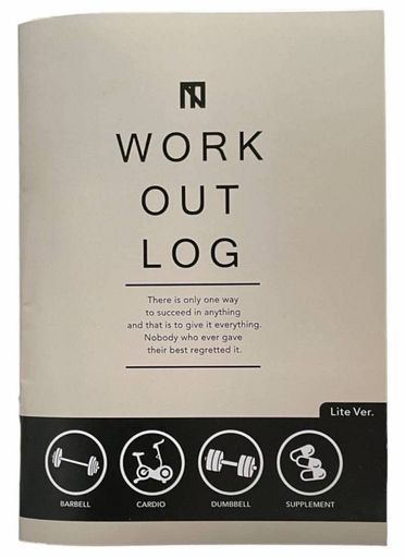 山本義徳氏監修筋トレ専用トレーニングノートWORKOUTLOG(ライト版:BEIGE92日横)