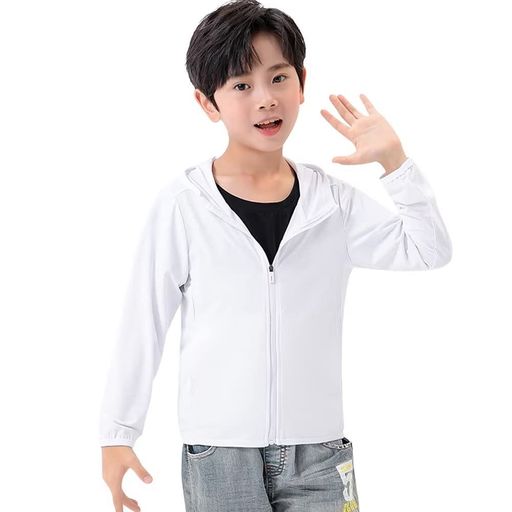 [Nesseo]ラッシュガードキッズ長袖パーカー水着ラッシュパーカー冷感フード付き男の子女の子オーバーウ..