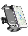 Mrrihand自転車スマホホルダー片手操作、車用スマホホルダー360度回転、自転車携帯ホルダー自由調節、落下防止、振動吸収耐久性、4.7-6.6インチに対応