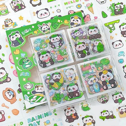 シール手帳シールかわいい100枚ギフトボックス付き手帳ステッカーコラージュ素材ステッカーセットDIY手作り日記カレンダーノート家計簿絶妙なギフトボックス付きコラ...