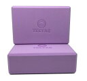 TEEYARヨガブロック2個セット3サイズ23x15x7.4/7.6cm(高密度)また大きい23x15x10cm(中密度)全30色初心者/上級なヨガぶろっく(Yogablockset)(4)