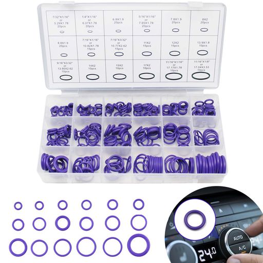 PAVIKEOリングセットゴムパッキンオーリングゴムパッキン18サイズ270PCS耐熱耐油防水耐ガソリンOリング..