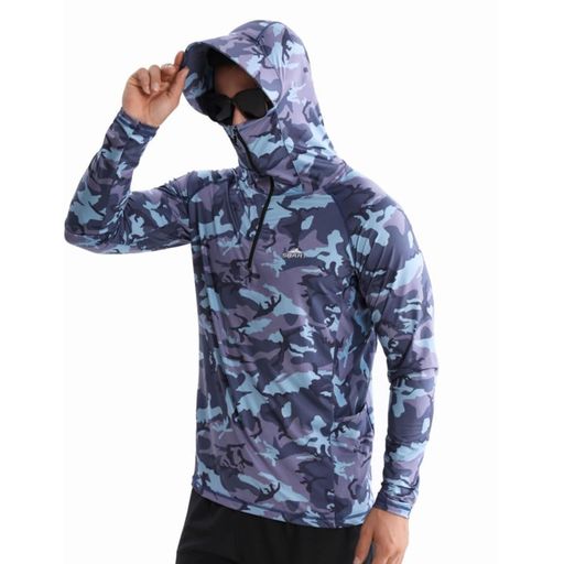 [MORGENSKY]ラッシュガード日焼け止め服UPF50+メンズ男性長袖体型カバーUVカット通気ラッシュパーカー..