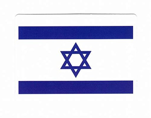 イスラエル国旗・ステッカー(6.4x9.4cm)[st-flag005]