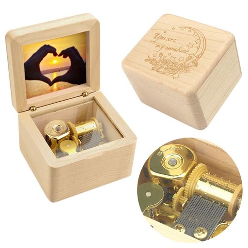 SINZYOオルゴール 木製ミュージックボックス ミニフォトフレーム 敬老の日 記念品 お誕生日プレゼント 母の日 バレンタインデーギフト (スペシャル メイプル 曲:YOU ARE MY SUNSHINE) SINZYOオルゴール 木製ミュージックボックス ミニフォトフレーム 敬老の日 記念品 お誕生日プレゼント 母の日 バレンタインデーギフト (スペシャル メイプル 曲:YOU ARE MY SUNSHINE)