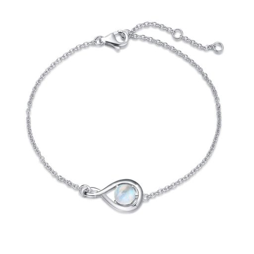 ブレスレットレディースムーンストーン6月誕生石しずくモチーフクリスマスホワイトデーお返しシルバー925誕生日母の日プレゼント綺麗なBOX付き