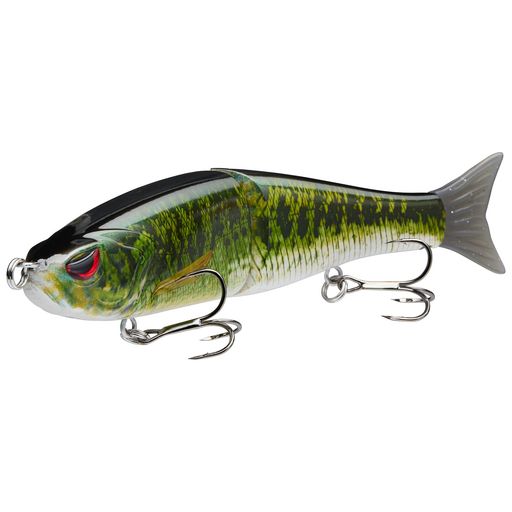 Bassdash(バスダッシュ)スイムシャッドジョイント式グライドベイトバス パイク トラウト マスキー用釣りルアー