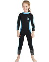 ウエットスーツ子ども2.5mm一体式ワンピース女の子フルスーツスイムウェアキッズ用日焼け防止シュノーケリングサーフィンスーツ海遊びカヌー・カヤックサーフィン