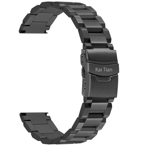 クイックリリース、取り付け簡単:この20mmの金属製腕時計バンドにはクイックリリーススプリングバーが付属しており、いつでもどこでも取り付け可能。バンドを素早く交換して、あなたの腕時計をより一層際立たせましょう。 ユニークなデザイン:3列構造のメタル時計バンドは、裏側が手首のラインにフィットし、表面に程よい厚みがあるため、全体に高級感あふれる質感を実現。バンドには適度な重量感があり、重厚な質感を好む方に最適です。 多彩なカラーバリエーション:クラシックなシルバーとブラックはあらゆるシーンにマッチし、カジュアルからビジネスまで幅広く対応。新たに登場した20mm~24mmサイズのゴールドとブルーのベルトは、より一層の個性的で高級感あふれる印象を演出します。 上質316ステンレス素材:この時計バンドには一般的な316ステンレス素材を採用。耐食性に優れ錆びにくく、手首の肌を保護すると同時に、程よい光沢感を放ちます。表面にはヘアライン仕上げを施し、控えめでありながら非常に優雅な印象を与えます。