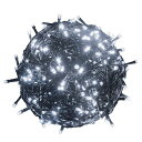 RPGT 300 LEDS 白色ホワイト32メートルのダークグリーンワイヤ クリスマスツリーイルミネーションライト30V安全低電圧 8つのモードがあり、クリスマ...