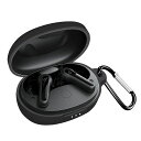 UIUIKAForAnkerSoundcoreLifeP2miniケースLifeP2mini保護ケース柔らかいシリコン製落下防止キズ防止耐衝撃防塵軽量装着充電可能カラビナ付き紛失防止(ブラック)