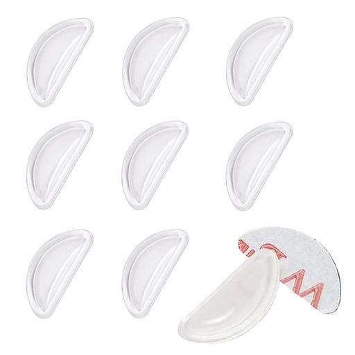 メガネ鼻パッド鼻パッドメガネパッド鼻パッドメガネ用10個セット厚み3.5mmノーズパッドずれ落ち防止眼鏡鼻パッドシールエアシリコン製柔らかいメガネ鼻パッドメガネ跡防止鼻当てメガ…