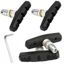 LIKENNY4個セット自転車ブレーキシューVタイプブレーキパッド60mm全天候型Vブレーキ消音耐久ブレーキパッド左右分け設計マウンテンバイク/ロードバイク/折...