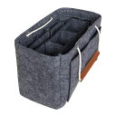 APSOONSELL軽いバッグインバッグ自立整理化粧ポーチ付きbaginbagorganizerinsertA4幅広バックインバック軽量ボックスMグレー
