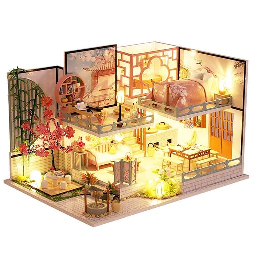 Amazon.co.jp: 可愛いデザイン ドールハウス ミニチュア LED
