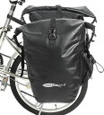 【AFISHTOUR】防水自転車パニアバッグ-50Lサドルバッグ自転車リアラック用-食料品やノートパソコン用の自転車バッグ(ブラック、1組)