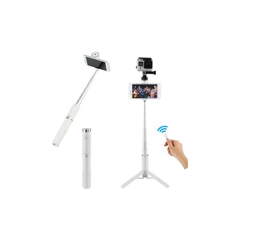 VELBON(ベルボン) スマホ・カメラ三脚 COLEMAN(コールマン) セルフィーマルチスタンド ホワイト OTH-AB202WT ワイヤレスリモコン付属 カメラねじ付 IPHONE13 IPHONE12 IPHONE11 VELBON(ベルボン) スマホ・カメラ三脚 COLEMAN(コールマン) セルフィーマルチスタンド ホワイト OTH-AB202WT ワイヤレスリモコン付属 カメラねじ付 IPHONE13 IPHONE12 IPHONE11