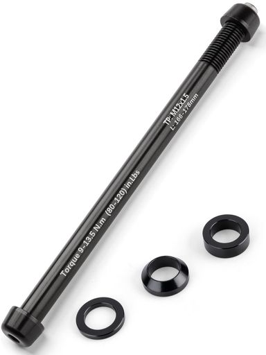 CXWXC 自転車 スルーアクスル 12mm 後輪用 M12xP1.0/P1.5/P1.75 軽量 耐久性 アルミ製 M12xP1.5 軸長/166-178mm (T03)