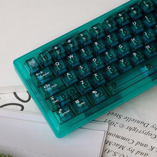 透明キーキャップ114キーチェリープロファイルPC素材KEYCAPSSETチェリーMXスイッチのメカニカルキーボードに適合(CYAN) 透明キーキャップ114キーチェリープロファイルPC素材KEYCAPSSETチェリーMXスイッチのメカニカルキーボードに適合(CYAN)